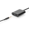 Kabel rozdzielacz USB 3.1 Typ C Gen.2 SuperSpeed+ 10Gbps Mini Jack 3.5mm + Typ USB C 20cm czarny-7815087