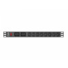 Listwa zasilająca Rack PDU 19 cali 1U 16A 2X C19 8X IEC C13 czarny C20-7815508