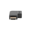 Adapter HDMI(M) - HDMI(F) Kątowy 90 stopni lewy Czarny-7815862