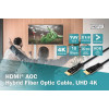 Kabel połączeniowy hybrydowy AOC HDMI 2.0 Premium HighSpeed 4K/60Hz UHD HDMI A/HDMI A M/M 10m Czarny -7817243