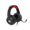 Słuchawki dla graczy Genesis Neon 200 z mikrofonem podświetlenie RGB Czarno-czerwone-7817691