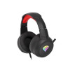 Słuchawki dla graczy Genesis Neon 200 z mikrofonem podświetlenie RGB Czarno-czerwone-7817692