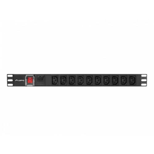 Listwa zasilająca Rack PDU 19 cali 1U 10A 10X IEC C13 2m C14 czarna-7810506