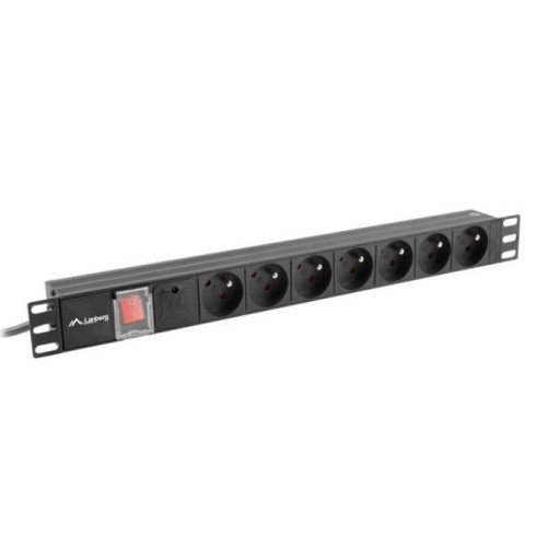 Listwa zasilająca Rack PDU 19" 1U 16A 7X 230V PL 2m czarna-7810521