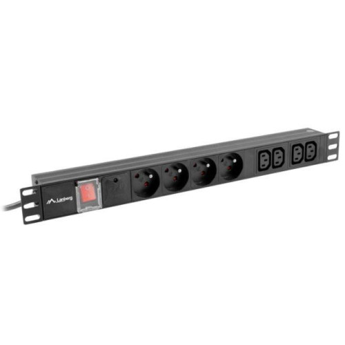 Listwa zasilająca Rack PDU 1U 16A 4X 230V PL 4X IEC C13 2m czarna-7810529