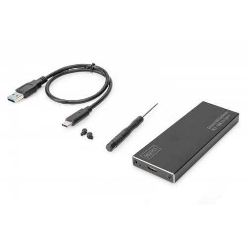 Obudowa zewnętrzna USB Typ C na dysk SSD M2 (NGFF) SATA III, 80/60/42/30mm, aluminiowa-7811945