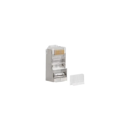 Wtyk sieciowy RJ45 8P8C kat.6 FTP (100szt) z prowadnic do linki i do drutu-7812225