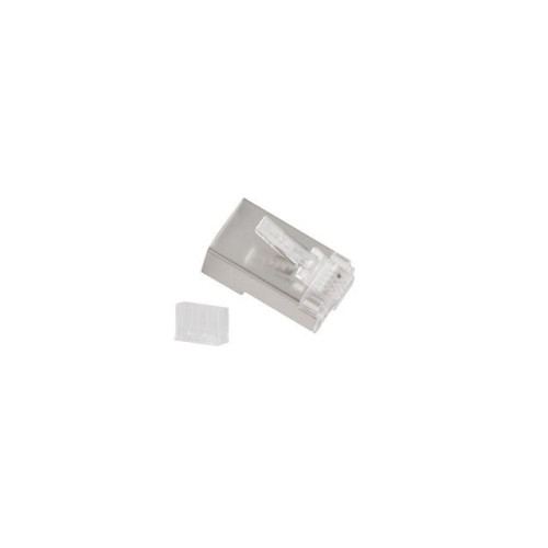 Wtyk sieciowy RJ45 8P8C kat.6 FTP (100szt) z prowadnic do linki i do drutu-7812228