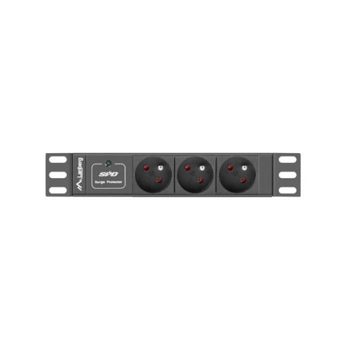 Listwa zasilająca Rack PDU 10 cali 1U 3x 230V PL 2m 10A czarna C14-7812242