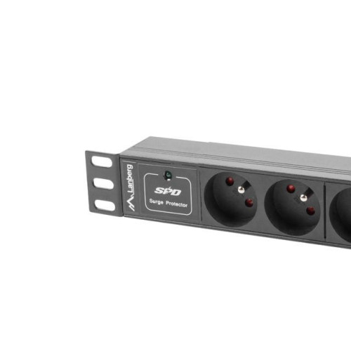 Listwa zasilająca Rack PDU 10 cali 1U 3x 230V PL 2m 10A czarna C14-7812243