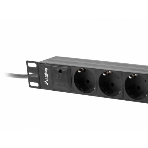 Listwa zasilająca Rack PDU 10 cali 1U 3x Schuko 2m 16A czarna-7812247