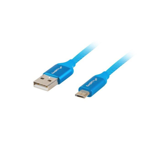Kabel Premium USB micro BM - AM 2.0 1m niebieski QC 3.0-7812454