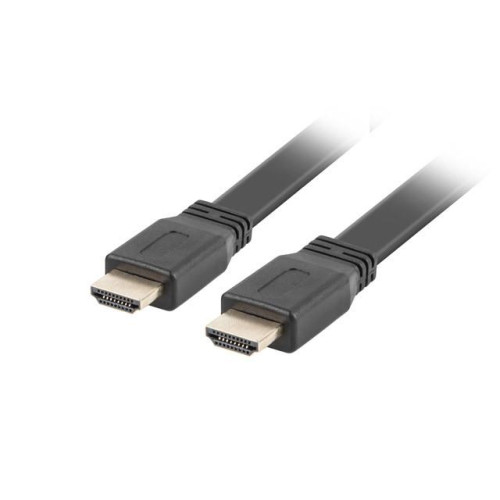Kabel HDMI-HDMI M/M v2.0 5m czarny płaski-7812468