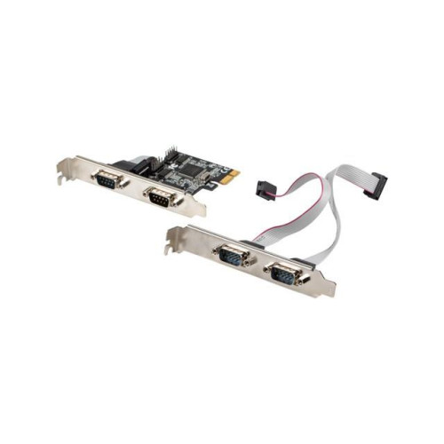 Karta PCI Express - COM 9Pin x4 + Śledzie Low Profile -7813025