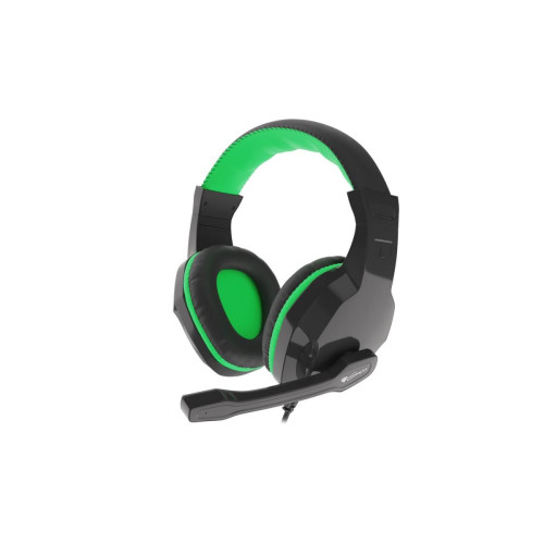 Słuchawki dla graczy Argon 100 z mikrofonem czarno-zielone-7813927