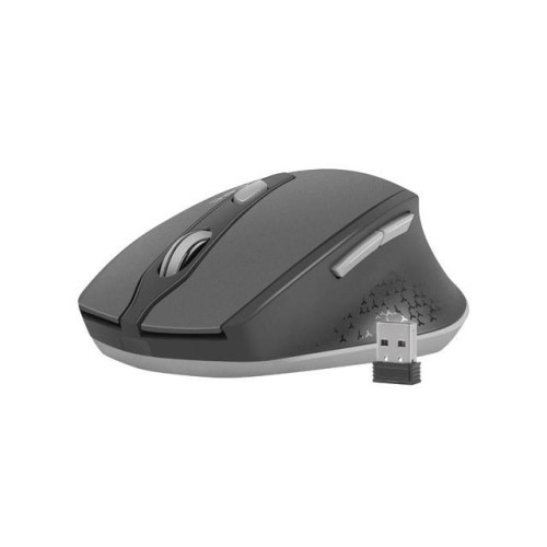 Mysz bezprzewodowa Siskin 2400DPI czarno-szara z cichym klikiem -7814116