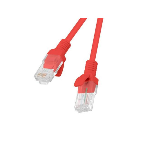 PATCHCORD KAT.5E 0.25M CZERWONY FLUKE PASSED LANBERG 10-PACK-7814236