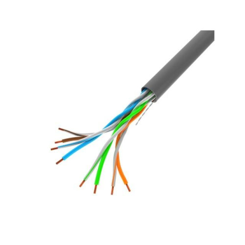 Kabel UTP Kat.5E CU 305 m drut szary-7814793