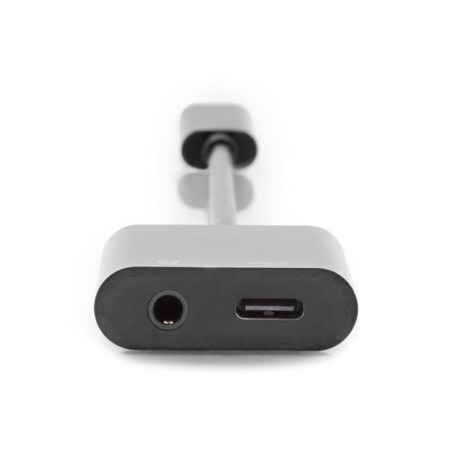 Kabel rozdzielacz USB 3.1 Typ C Gen.2 SuperSpeed+ 10Gbps Mini Jack 3.5mm + Typ USB C 20cm czarny-7815090