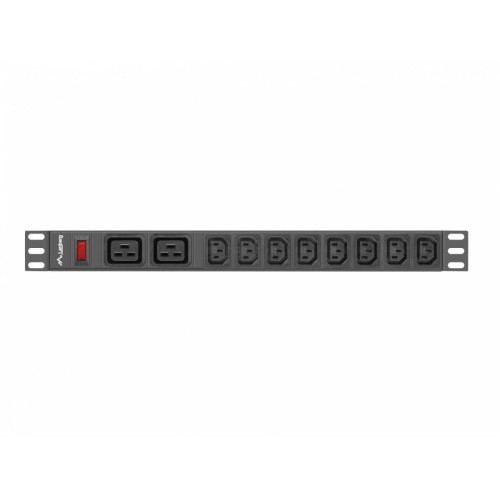 Listwa zasilająca Rack PDU 19 cali 1U 16A 2X C19 8X IEC C13 czarny C20-7815508