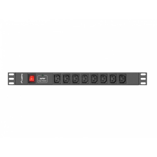 Listwa zasilająca Rack PDU 19 cali 1U 16A 8X IEC C13 2m czarna C20-7815516