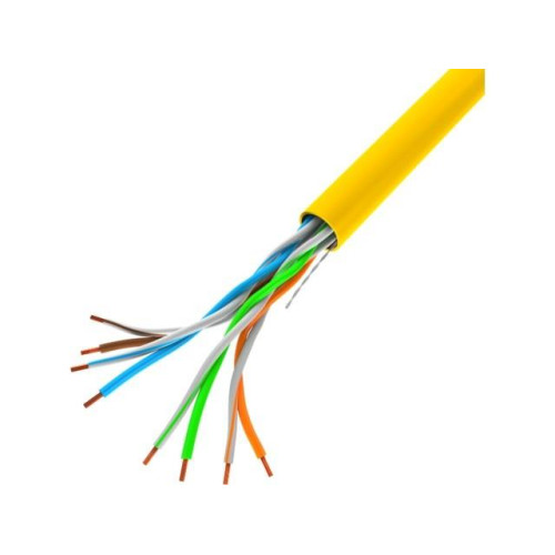 Kabel UTP Kat.5E CU 305 m drut FLUKE LCU5-12CU-0305-Y żółty-7815560