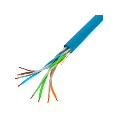 Kabel LAN UTP 100Mb/s 305m drut cca niebieski-7815562