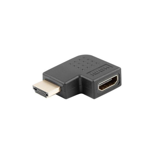 Adapter HDMI(M) - HDMI(F) Kątowy 90 stopni lewy Czarny-7815861
