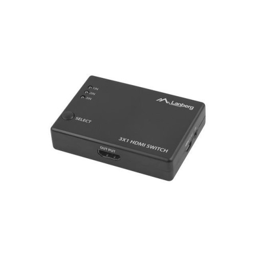 Switch video 3 x HDMI + port micro USB Czarny-7815911
