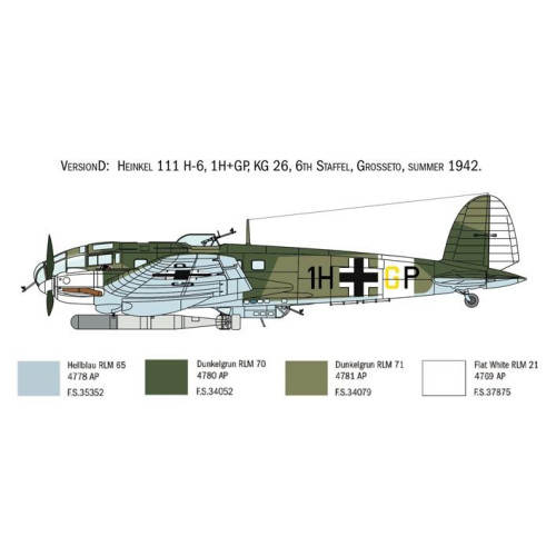 Model plastikowy Heinkel He 111H Battle of Britain 80th-7816287