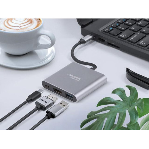 Multi Port Fowler mini USB-C PD, USB 3.0, HDMI 4K-7816373
