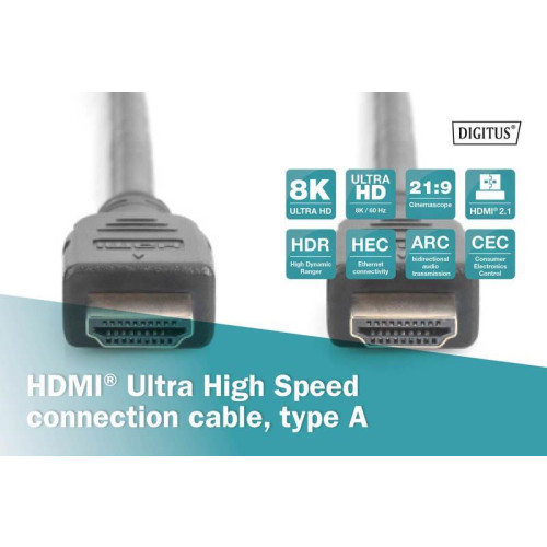 Kabel połączeniowy HDMI Ultra HighSpeed z Ethernetem 8K 60Hz UHD-7817237