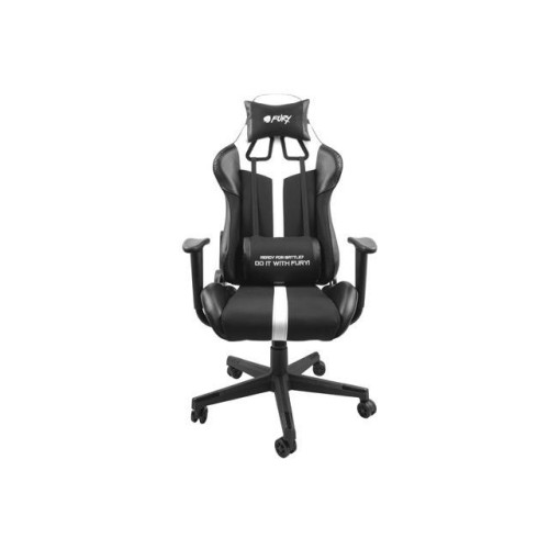 Fotel dla graczy Avenger XL Czarno-biały -7818035