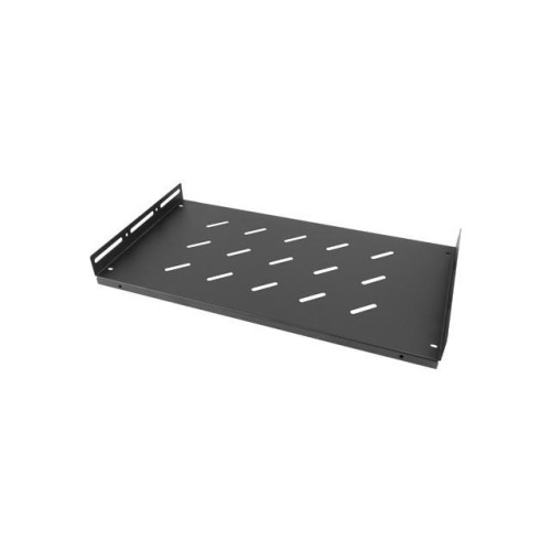 Półka do szaf 19cali 1U 27cm/120kg czarna AK-1014-B-7818987