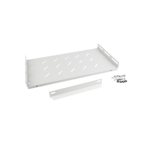 Półka do szaf 19cali 1U 27cm/120kg szary AK-1014-S-7818988