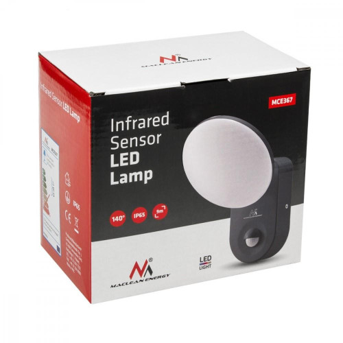 Lampa ścienna LED z czujnikiem PIR MCE367 -7819924