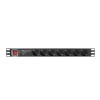 Listwa zasilająca rack PDU PRO 19 cali 1U 16A 7X SCHUKO SPD-3MP 2m czarna-7820997