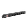 Listwa zasilająca rack PDU 19 cali 1U 16A 6X 230V PL 2m czarna-7821000