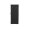 Szafa instalacyjna rack stojąca 19 42U 600x1000 czarna, drzwi szklane lcd (flat pack)-7823280