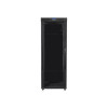 Szafa instalacyjna rack stojąca 19 42U 800x1000 czarna, drzwi szklane LCD (Flat pack)-7823297
