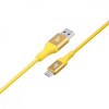 Kabel USB 3.0 - USB C 2m PREMIUM 3A żółty TPE -7823780