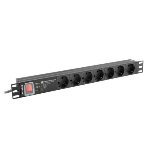 Listwa zasilająca rack PDU PRO 19 cali 1U 16A 7X SCHUKO SPD-3MP 2m czarna-7820996