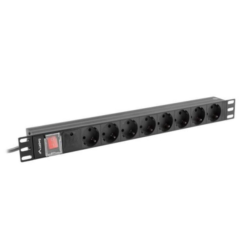 Listwa zasilająca Rack PDU 19 1U 16A 8X schuko 2M czarna-7821008