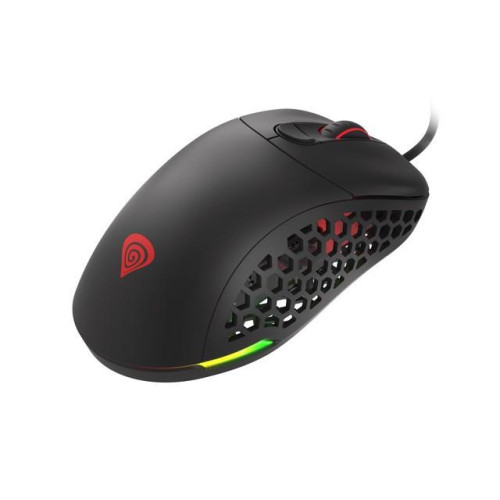 Mysz Xenon 800 lekka 16000 DPI podświetlenie RGB dla graczy lekka Czarna-7821312