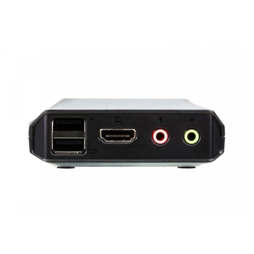 Przełącznik KVM z 2 portami USB 4K HDMI ze zdalnym selektorem portów-7821427