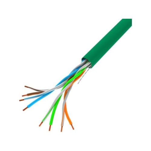Kabel LAN UTP 100Mb/s 305m drut cca zielony-7822111
