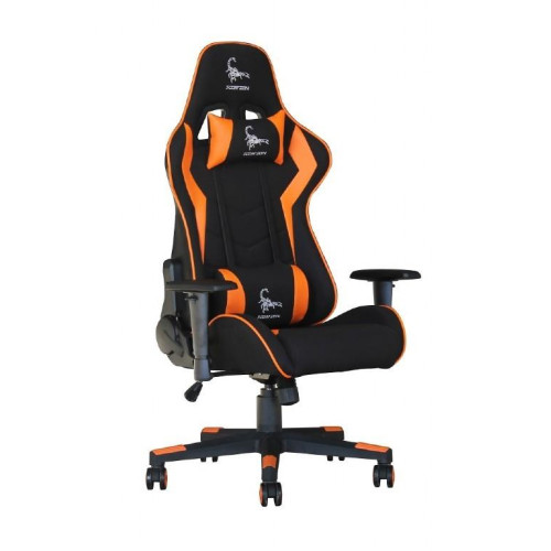 Krzesło gamingowe Scorpion czarno-pomarańczowe-7822769
