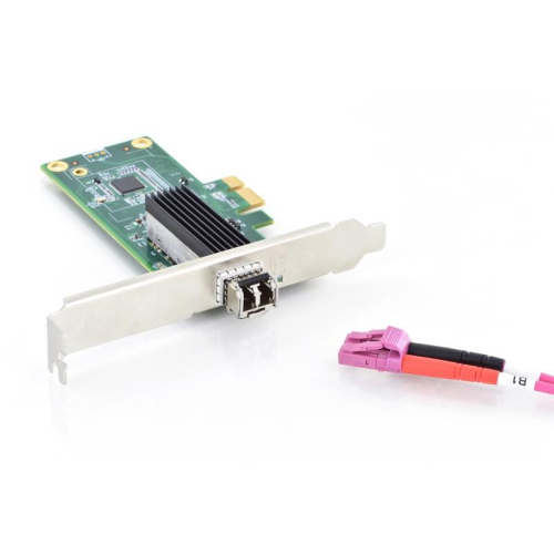 Karta sieciowa przewodowa PCI Express do SFP Gigabit 1000SX MM 1000LX/BX SM Low Profile-7823103