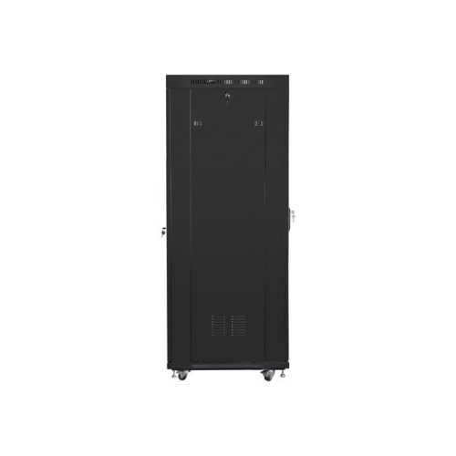 Szafa instalacyjna rack stojąca 19 37u 600x800 czarna, drzwi szklane lcd (Flat pack)-7823256