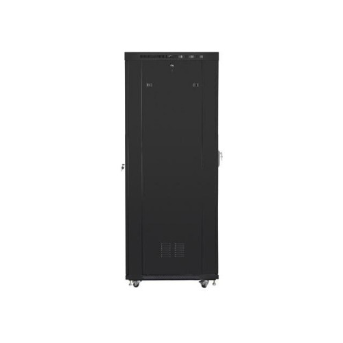 Szafa instalacyjna rack stojąca 19 42U 800x1000 czarna, drzwi perforowane LCD (Flat pack)-7823306